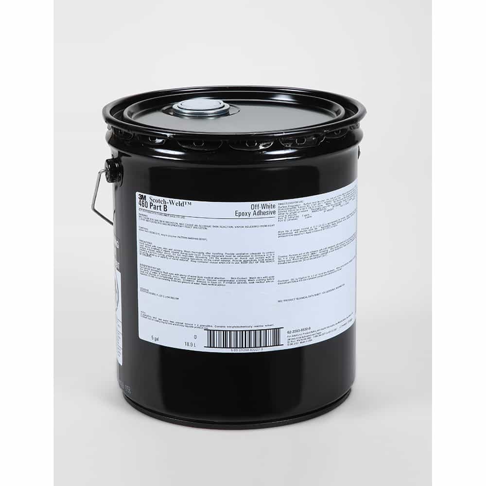 3M 82227, Scotch-Weld Epoxy Adhesive 460, Off-White, Part B, 5 Gallon Drum (Pail), 7000000875
