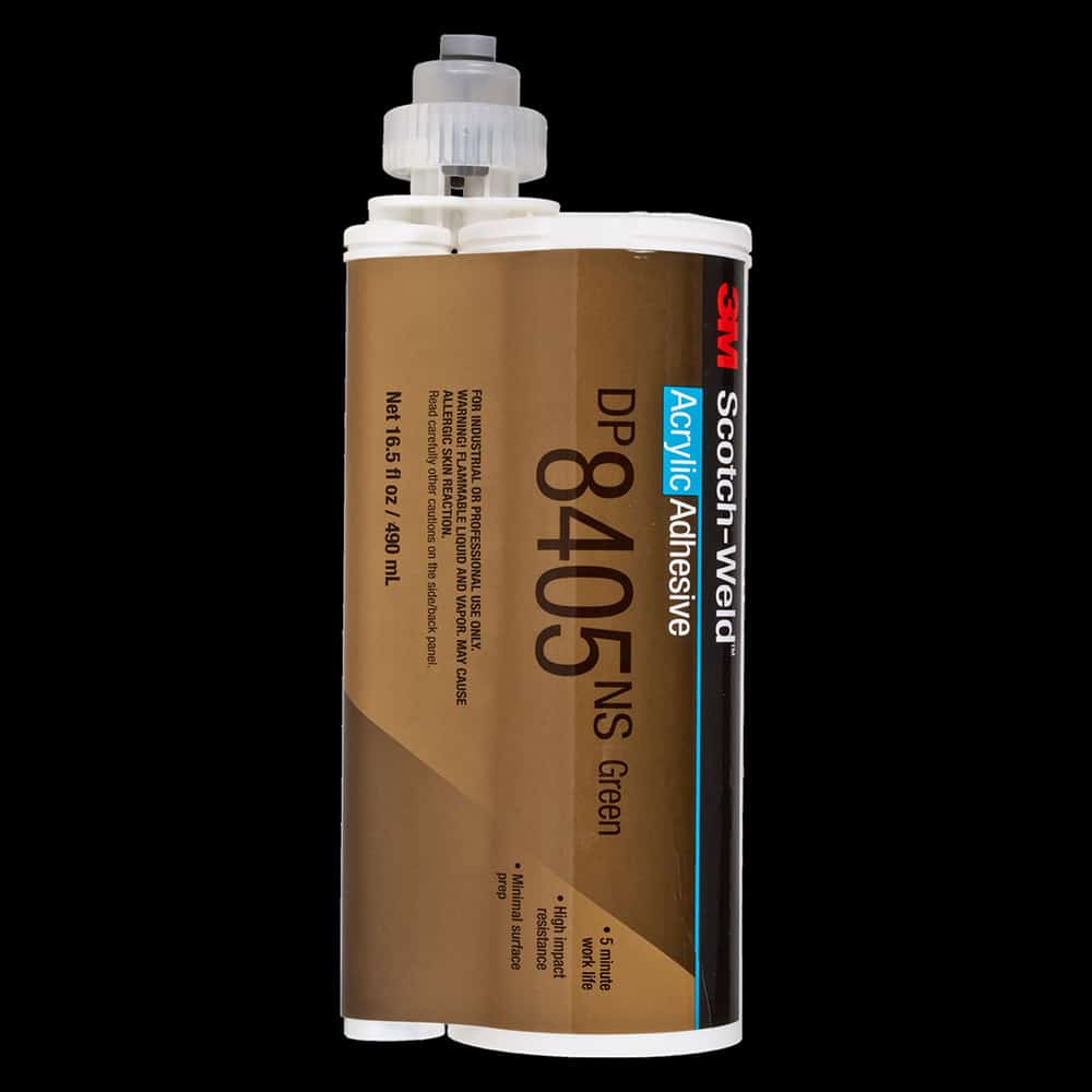 3M 68964, Scotch-Weld Acrylic Adhesive DP8405NS, Green, 490 mL Duo-Pak, 7100011056,6/case