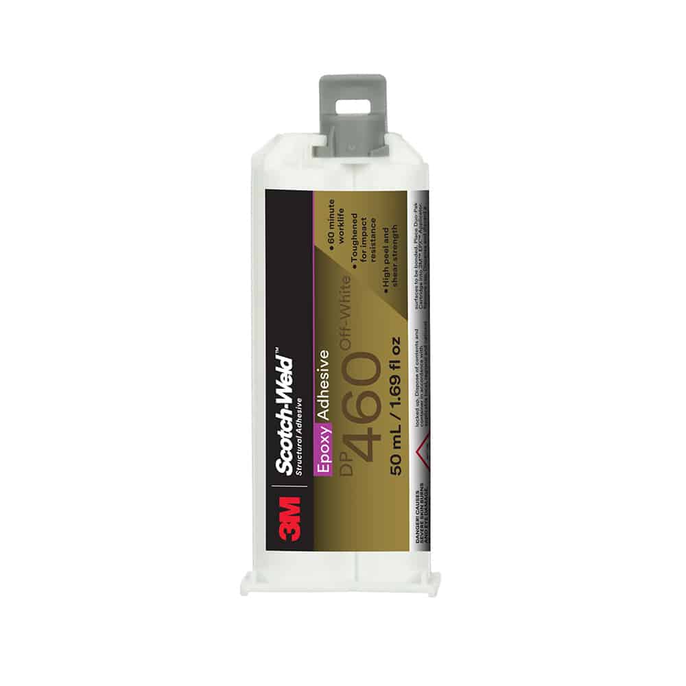 3M 08998, Scotch-Weld Epoxy Adhesive DP460, Off-White, 50 mL Duo-Pak, 7100148768, 12/case