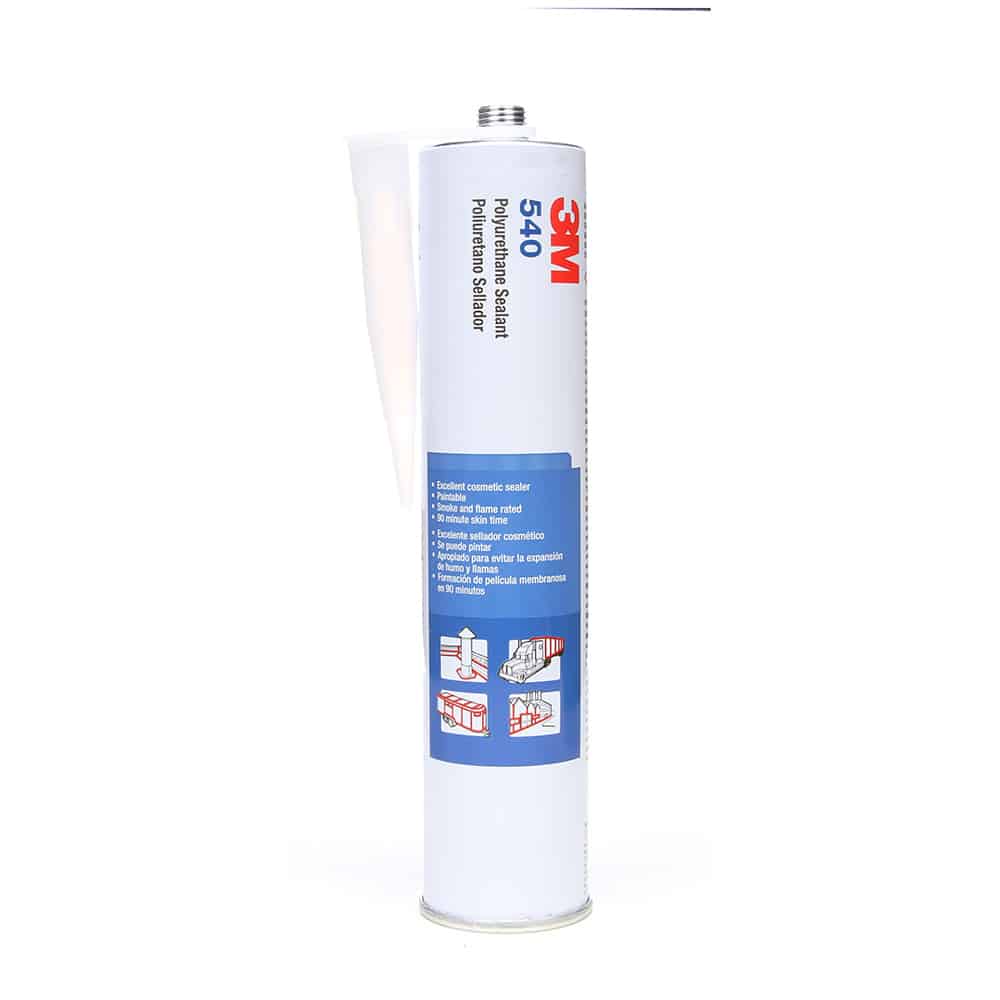 3M 47196, Polyurethane Sealant 540, White, 400 mL Sausage Pack, 7100198004