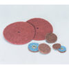 Standard Abrasives 840512, Quick Change Buff and Blend GP Disc, A/O Medium, TSM, Maroon, 4 in, Die QS400BBM, 7100043738
