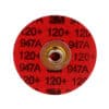 3M 54269, Cubitron II Roloc Durable Edge Disc 947A, 120+, X-weight, TSM, Maroon, 3 in, Die RS300VM, AB54269, 7100076894