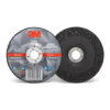 3M 87456, Silver Depressed Center Grinding Wheel, T27, 4 in x 1/4 in x 5/8 in, 7100141076, 20 per case
