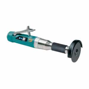 Dynabrade 52577 3" (76 mm) Dia. Straight-Line 6" (152 mm) Extension Cut-Off Wheel Tool, Rear Exhaust, 1 HP, 18,000 RPM, 3/8"-24 Spindle