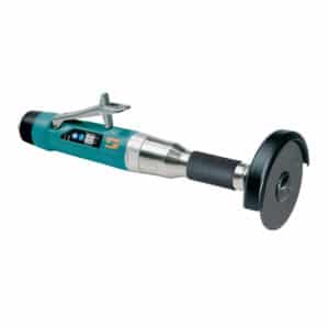 Dynabrade 52579 4" (102 mm) Dia. Straight-Line 6" (152 mm) Extension Cut-Off Wheel Tool, Rear Exhaust, 1 HP, 15,000 RPM, 3/8"-24 Spindle