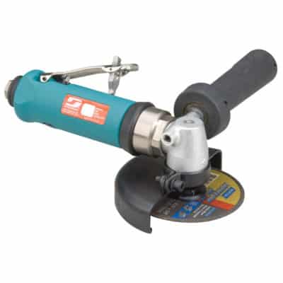Dynabrade 54734 4" (102 mm) Dia. Right Angle Type 1 Cut-Off Tool, Rear Exhaust, .7 HP, 13,500 RPM, 3/8"-24 Spindle