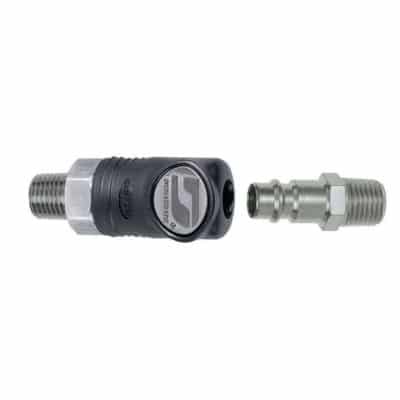 Dynabrade 94992 1/4" Male Composite-Style Coupler with 1/4" Male Plug Assembly