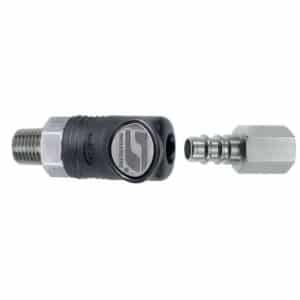Dynabrade 94993 1/4" Male Composite-Style Coupler with 1/4" Female Plug Assembly