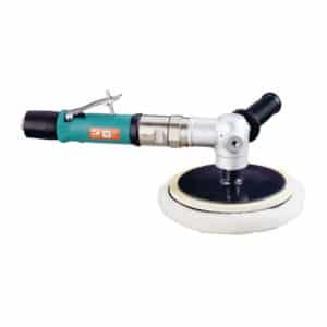 Dynabrade 51472 6"-8" Dia. Right Angle Two-Hand Rotary Buffer, .7 hp, 0-3,100 RPM, Rear Exhaust, 5/8"-11 Spindle Thread