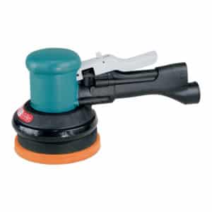 Dynabrade 58441 5" Dia. Two-Hand Gear-Driven Sander, Non-Vacuum, .45 HP, 900 RPM, Hook-Face Pad