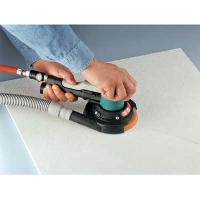 Dynabrade 58444 6" Dia. Two-Hand Gear-Driven Sander, Central Vacuum, .45 HP, 900 RPM, Hook-Face_1