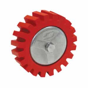 Dynabrade 92257 4" Dia. x 1-1/4" Wide RED-TRED Eraser Wheel, w/ Hub