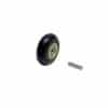Dynabrade 11080 Contact Wheel Ass'y, 1" Dia. x 3/8" W x 3/8" I.D., Round Radiused Face, 70 Duro Rubber