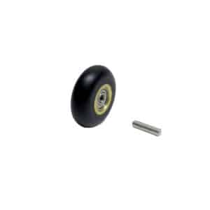 Dynabrade 11282 Contact Wheel Ass'y, 3/4" Dia. x 5/8" W x 3/8" I.D., Crown Face, 70 Duro Rubber