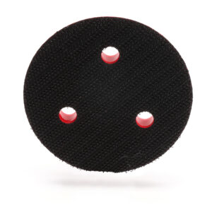 3M 20350, Hookit Clean Sanding Low Profile Disc Pad, 3 in x 1/2 in x 1/4-20 External 3 Holes Red Foam, 7000028147