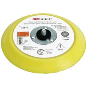 3M 05576, Stikit Disc Pad, Blue, 6 in x 3/4 in, 5/16-24 External, 7000045680