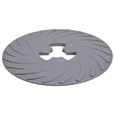 3M 14270, Disc Pad Face Plate, 4-1/2 in Hard Black, 7000144144