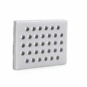 3M 28324, Clean Sanding Interface Pad, 3 in x 4 in x 1/2 in 33 Holes, 7100138159