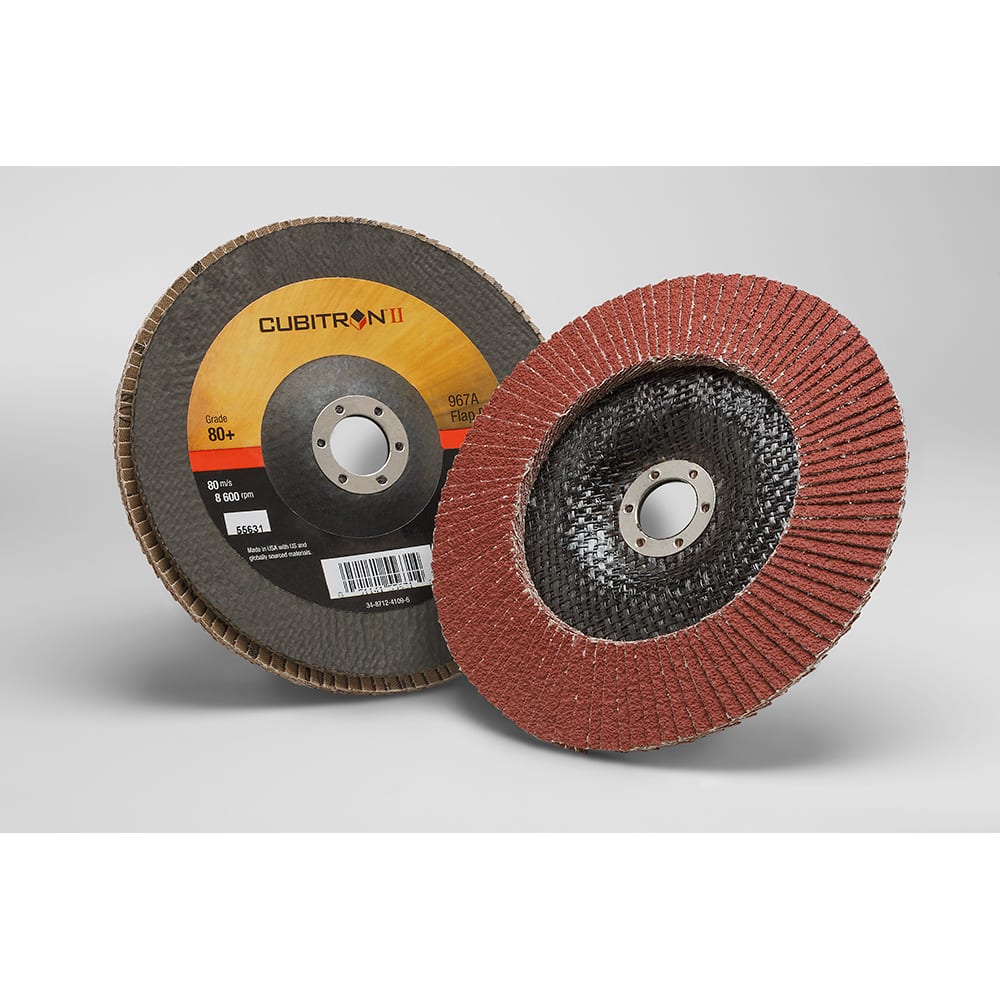 3M 55629, Cubitron II Flap Disc 967A, 40+, T29, 7 in x 7/8 in, 7000148190