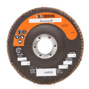 Standard Abrasives 53651, Zirconia AP Type 27 Flap Disc, 648929, 4-1/2 in x 7/8 in 60, 7010368598