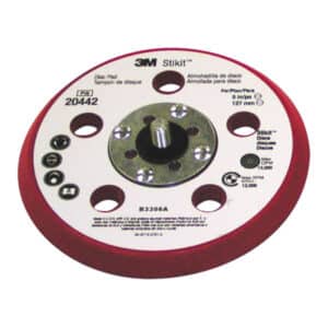 3M 20442, Stikit D/F Low Profile Disc Pad, 5 in x 3/8 in x 5/16-24, External, 7100044784