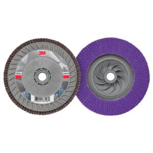 3M 88509, Flap Disc 769F, 40+, Quick Change, Type 27, 4-1/2 in x 5/8 in-11, 7100243875