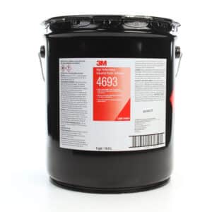 3M 83761, High Performance Industrial Plastic Adhesive 4693, Light Amber, 5 Gallon Drum (Pail), 7000000923
