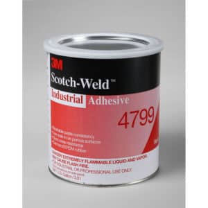 3M 21358, Industrial Adhesive 4799, Black, 1 Gallon Can, 7000000927, 4/case