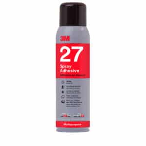 3M 07832, Multi-Purpose Spray Adhesive 27, Clear, 16 fl oz Can (Net Wt 13.05 oz), 7000028596, 12/Case
