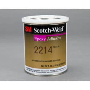 3M 20345, Scotch-Weld Epoxy Adhesive 2214 Regular, Gray, 1 Quart Can, 7000046356, 2/case