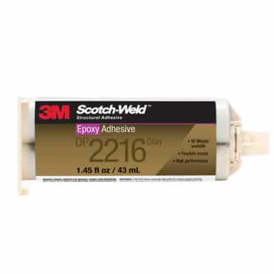 3M 56659, Scotch-Weld Epoxy Adhesive DP2216, Gray, 43 mL Duo-Pak, 7000046357, 12/case