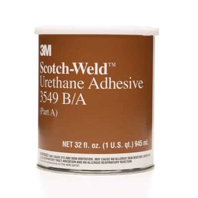 3M 20902, Scotch-Weld Urethane Adhesive 3549, Brown, Part B/A, Quart kit, 7000046485, 6/case