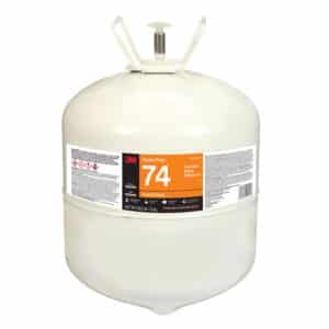 3M 62852, Foam Fast 74 Cylinder Spray Adhesive, Orange, Large Cylinder (Net Wt 28.8 lb), 7000046582