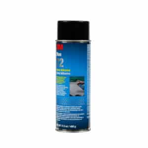 3M 30025, Pressure Sensitive Spray Adhesive 72, Blue, 24 fl oz Can (Net Wt 17.3 oz), 7000046588, 12/Case
