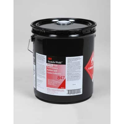 3M 19725, Nitrile High Performance Rubber and Gasket Adhesive 847, Brown, 5 Gallon Drum (Pail), 7000121195