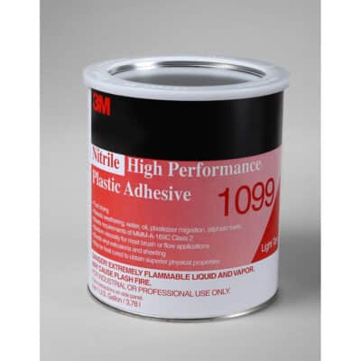 3M 19813, Nitrile High Performance Plastic Adhesive 1099, Tan, 1 Gallon Can, 7000121198, 4/case