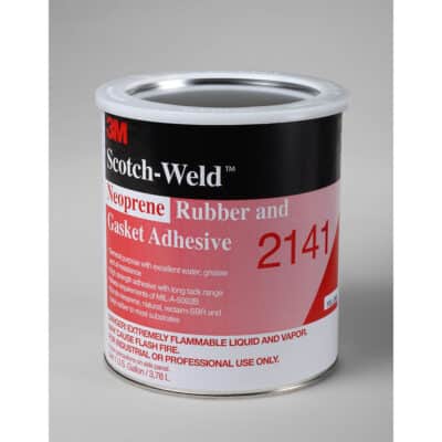 3M 20244, Neoprene Rubber and Gasket Adhesive 2141, Light Yellow, 1 Gallon Can, 7000121215, 4/case