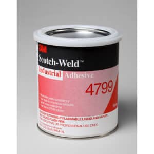 3M 21357, Industrial Adhesive 4799, Black, 1 Quart Can, 7000121416, 12/case