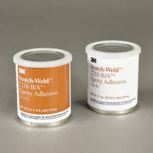 3M 20852, Scotch-Weld Epoxy Adhesive 2216, Translucent, Part B/A, 1 Pint Kit, 7010310194, 6/case