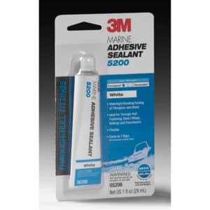 3M 05206, Marine Adhesive Sealant 5200, White, 1 oz Tube, 7010325697, 12/Case