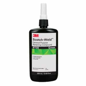 3M 62663, Scotch-Weld General Purpose Retaining Compound RT09, Green, 250 mL Bottle, 7010367430, 2/case