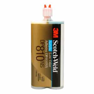 3M 49084, Scotch-Weld Low Odor Acrylic Adhesive DP810NS, Tan, 200 mL Duo-Pak, 7100069365, 12/case