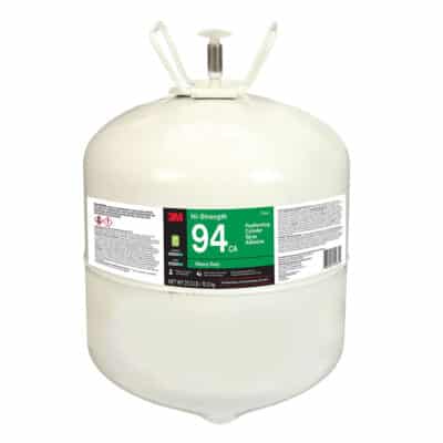 3M 31577, Hi-Strength Postforming 94 CA Fragrance Free Cylinder Spray Adhesive, Clear, Large Cylinder (Net Wt 26.2 lb), 7100138683