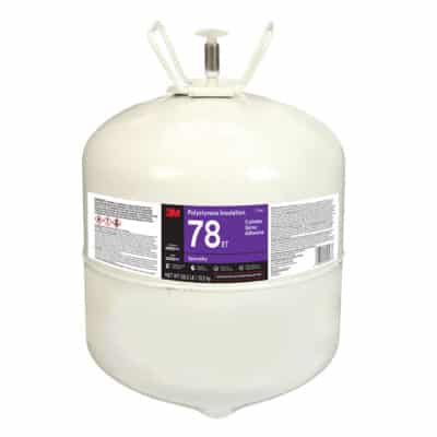 3M 61693, Polystyrene Insulation 78 ET Cylinder Spray Adhesive, Clear, Large Cylinder (Net Wt 29.3 lb), 7100138815