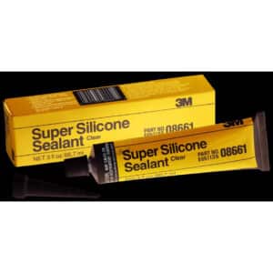 3M 08663, Clear Super Silicone Seal, 1/10 gallon cartridge, 7100152949, 12 per case