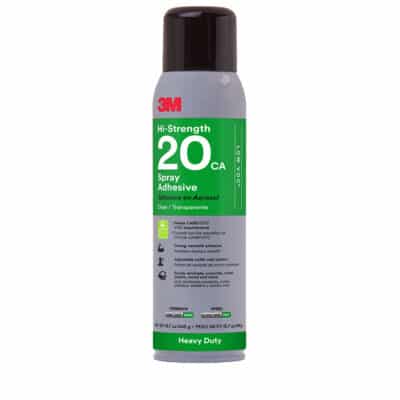 3M 20263, Heavy Duty, 20, Spray Adhesive, Clear, 13.8 oz, 7100226877