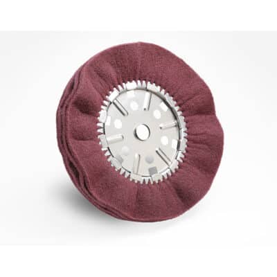 3M 60233, Scotch-Brite High Strength Satin Pleated Buff Wheel, HS-SB, 2A Fine, 19 in x 1 in x 2-1/4 in, 7010365510, 10 per case