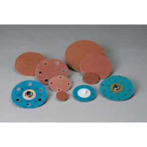 Standard Abrasives 592555, Quick Change Aluminum Oxide Extra 2 Ply Disc, 60, TR, Light Brown, 3 in, Die Q300V, 7010368185
