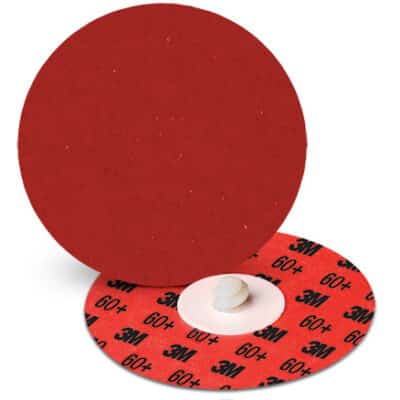 3M 27709, Cubitron II Roloc Durable Edge Disc 984F, 60+, YF-weight, TR, Maroon, 2 in, Die R200P, 7100001475