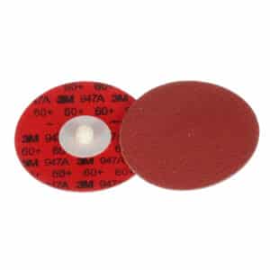 3M 54249, Cubitron II Roloc Durable Edge Disc 947A, 60+, X-weight, TR, Maroon, 3 in, Die R300V, 7100076898
